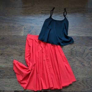 Apple Red Zara Skirt